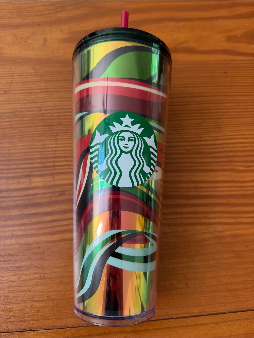 Starbucks 2021 Holiday Swirl Tumbler, 24oz, NWT